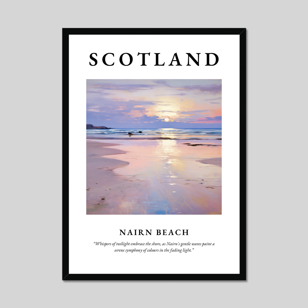 Poster of Nairn Beach, Scotland.