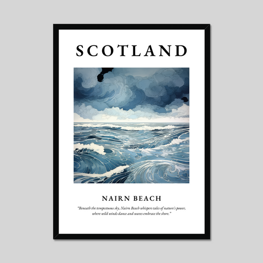 Poster of Nairn Beach, Scotland.