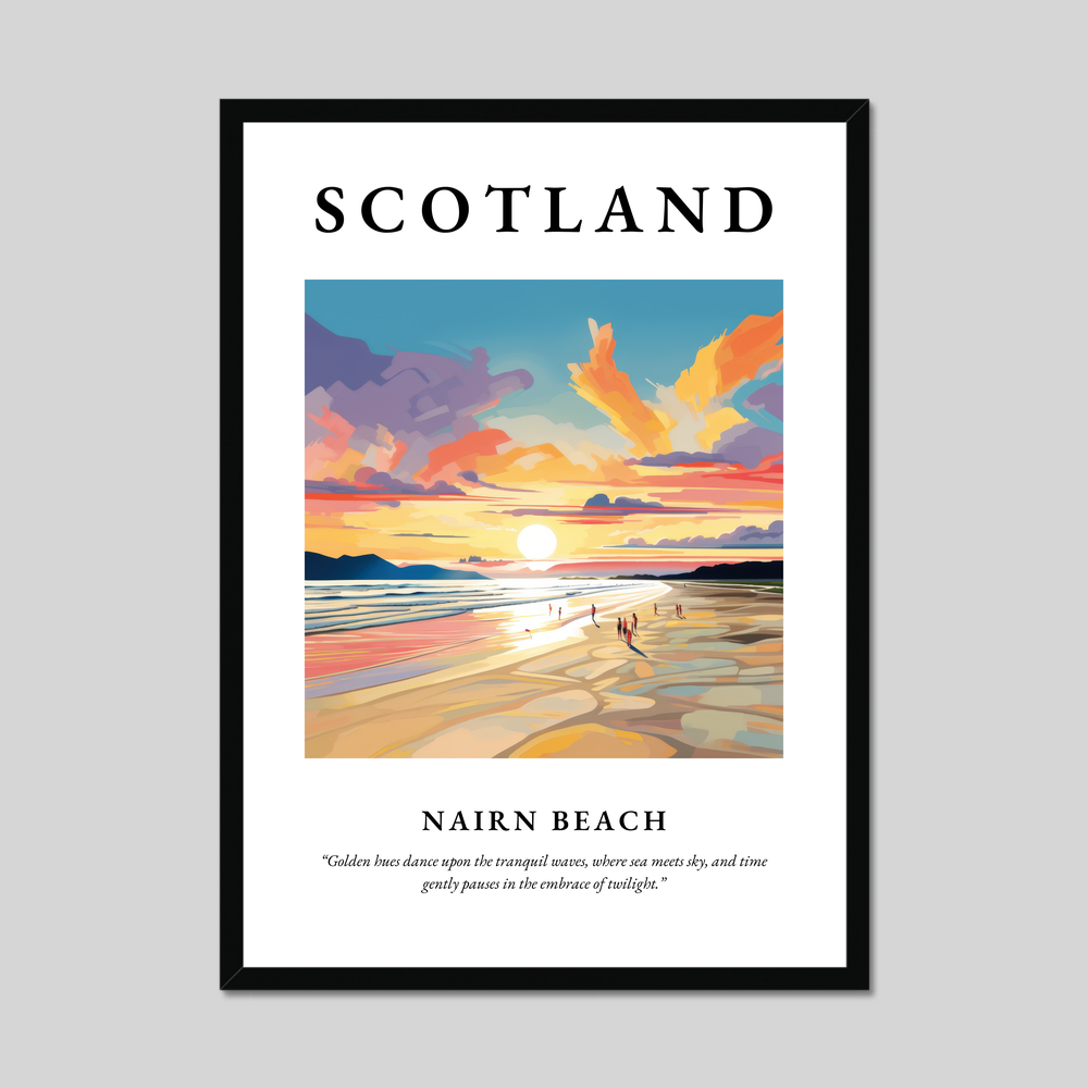 Poster of Nairn Beach, Scotland.