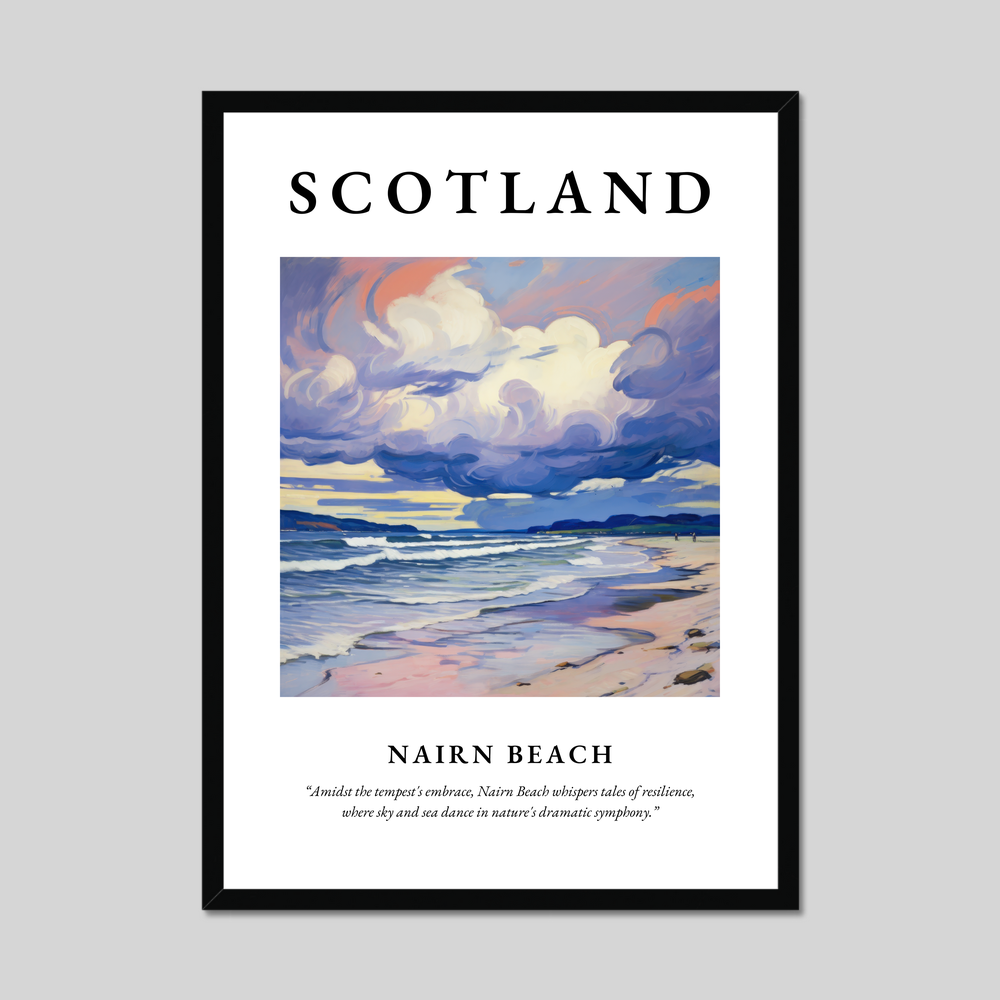 Poster of Nairn Beach, Scotland.