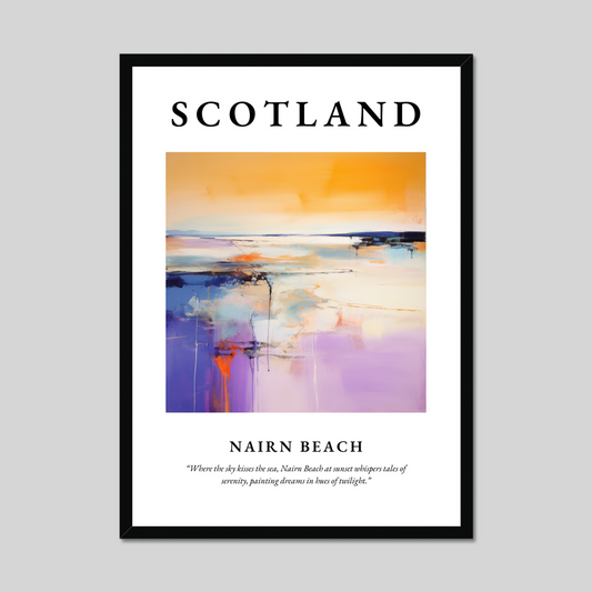 Poster of Nairn Beach, Scotland.