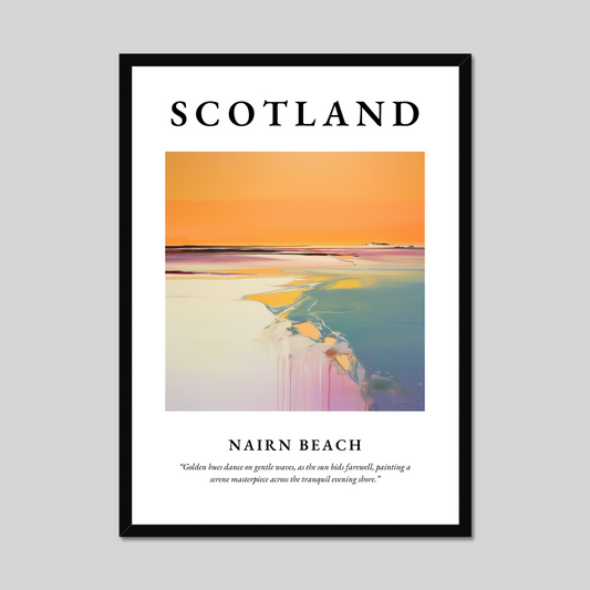 Poster of Nairn Beach, Scotland.