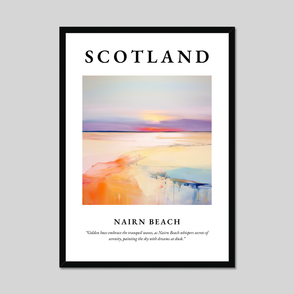 Poster of Nairn Beach, Scotland.