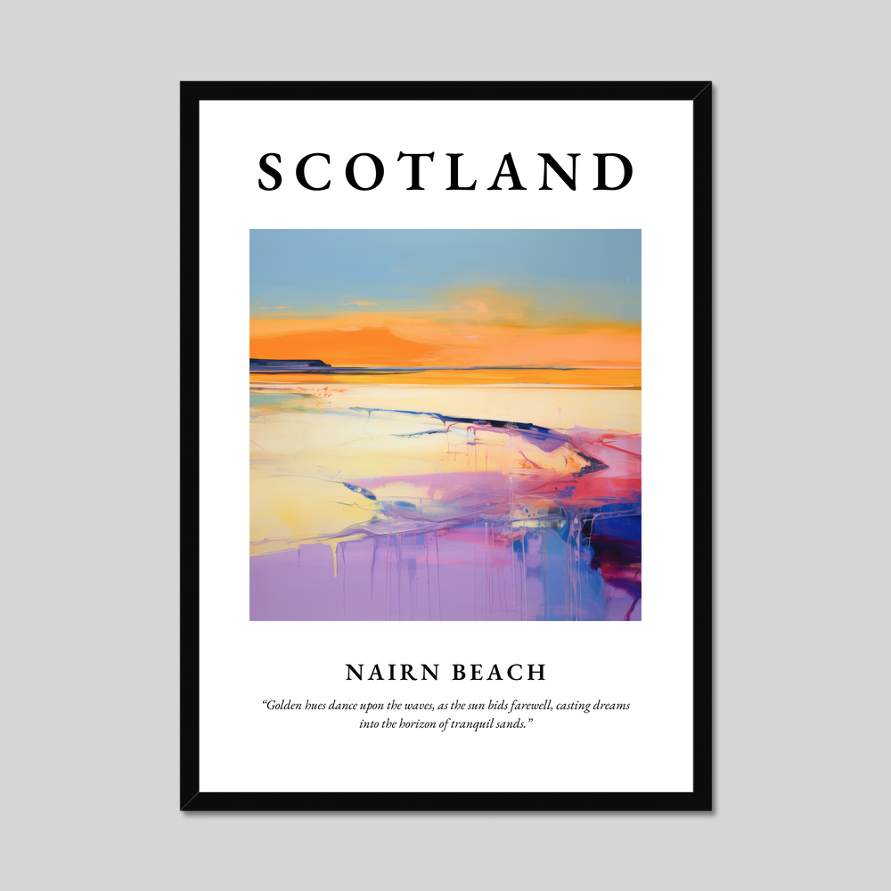 Poster of Nairn Beach, Scotland.