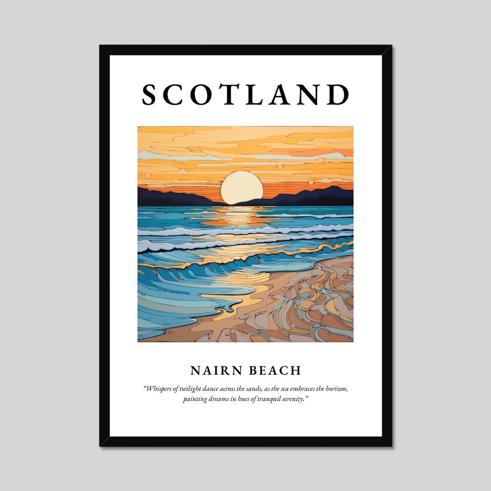 Poster of Nairn Beach, Scotland.