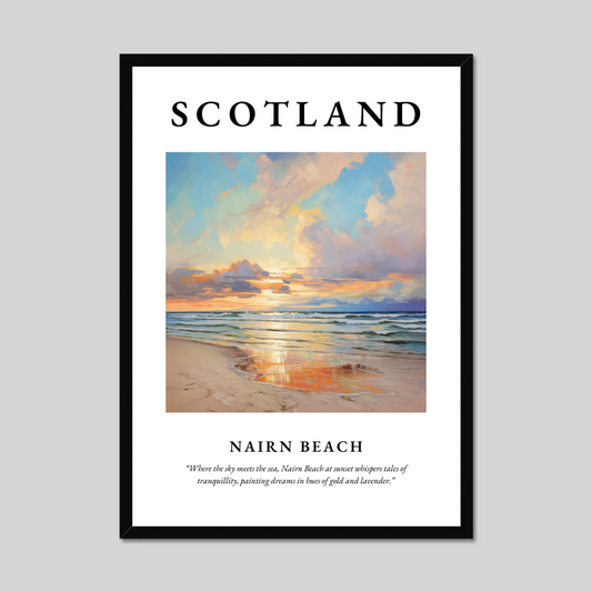 Poster of Nairn Beach, Scotland.