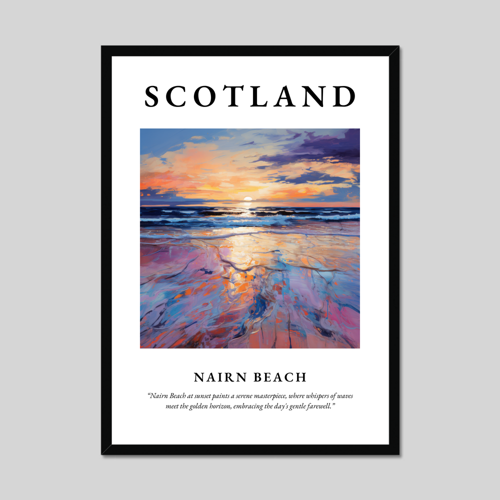 Poster of Nairn Beach, Scotland.