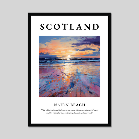 Poster of Nairn Beach, Scotland.