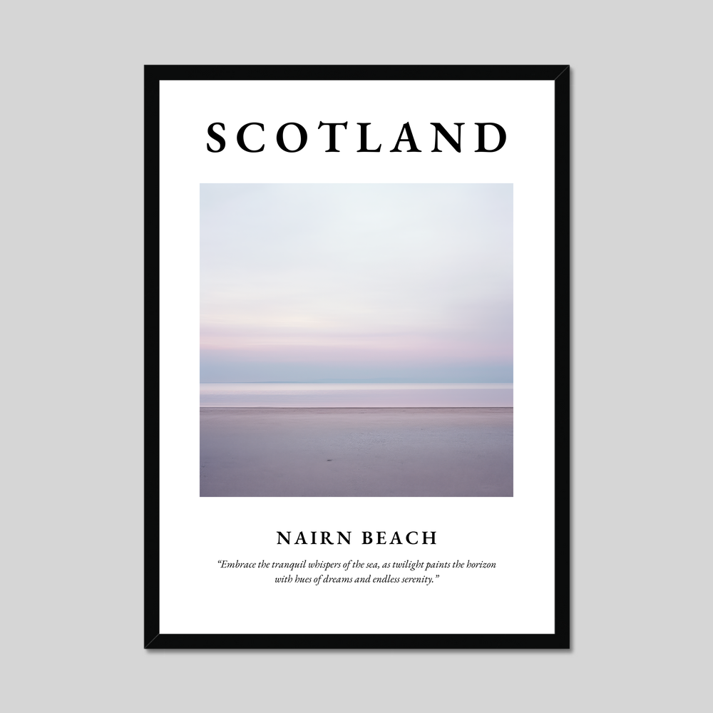 Poster of Nairn Beach, Scotland.