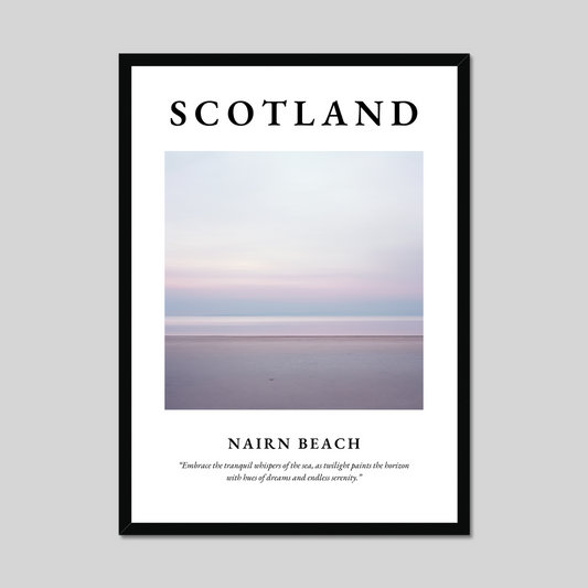 Poster of Nairn Beach, Scotland.