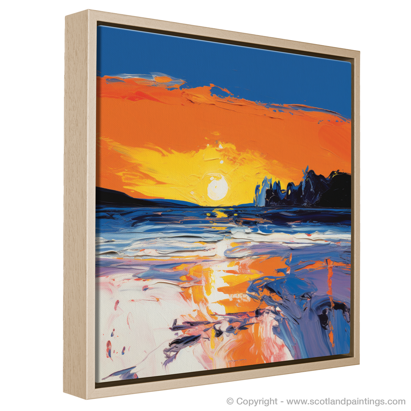 Twilight Embrace: An Abstract Impression of Nairn Beach Sunset