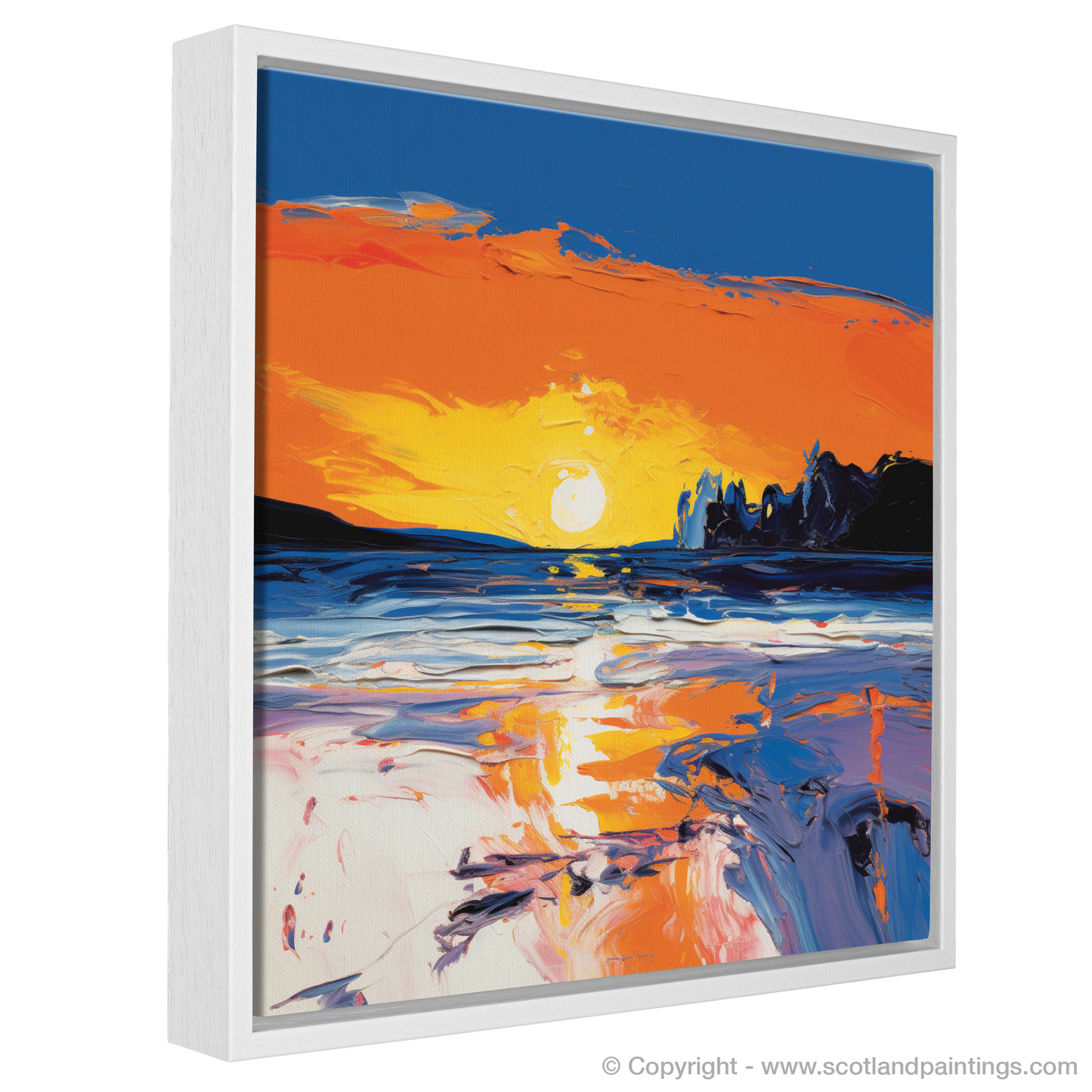 Twilight Embrace: An Abstract Impression of Nairn Beach Sunset