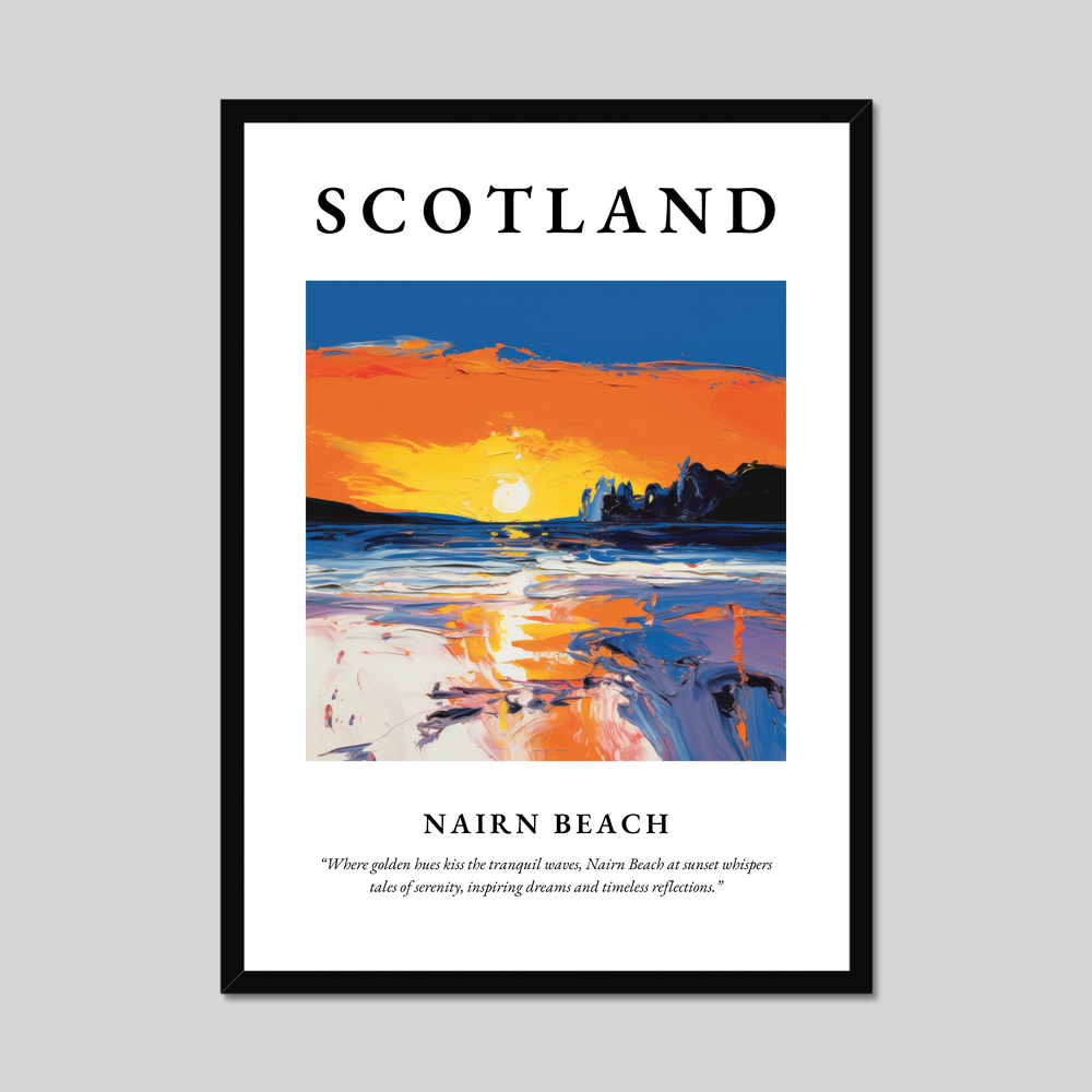 Poster of Nairn Beach, Scotland.