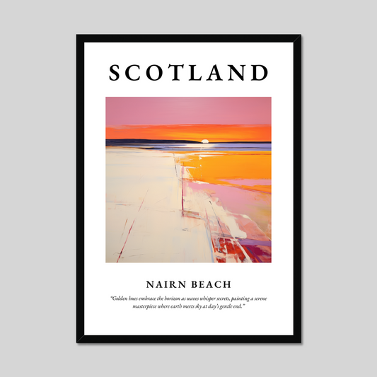 Poster of Nairn Beach, Scotland.