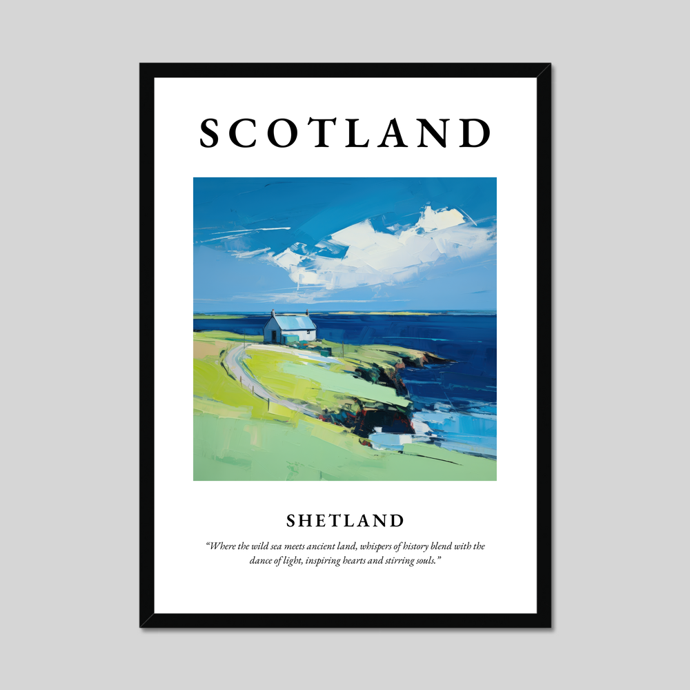 Poster of Shetland, Scotland.