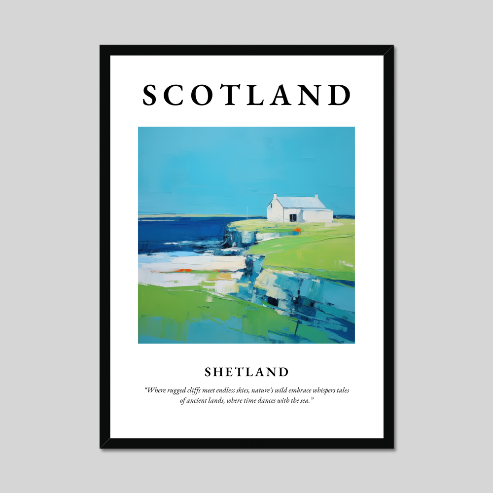 Poster of Shetland, Scotland.