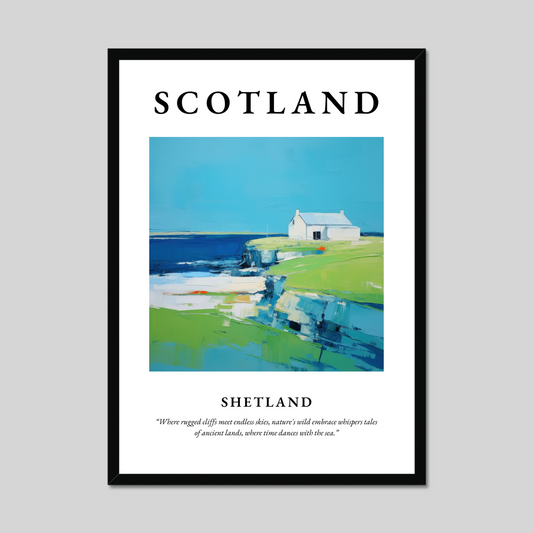 Poster of Shetland, Scotland.