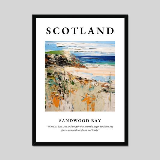 Poster of Sandwood Bay, Scotland.