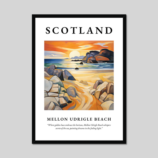 Poster of Mellon Udrigle Beach, Scotland.