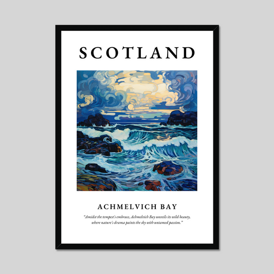 Poster of Achmelvich Bay, Scotland.