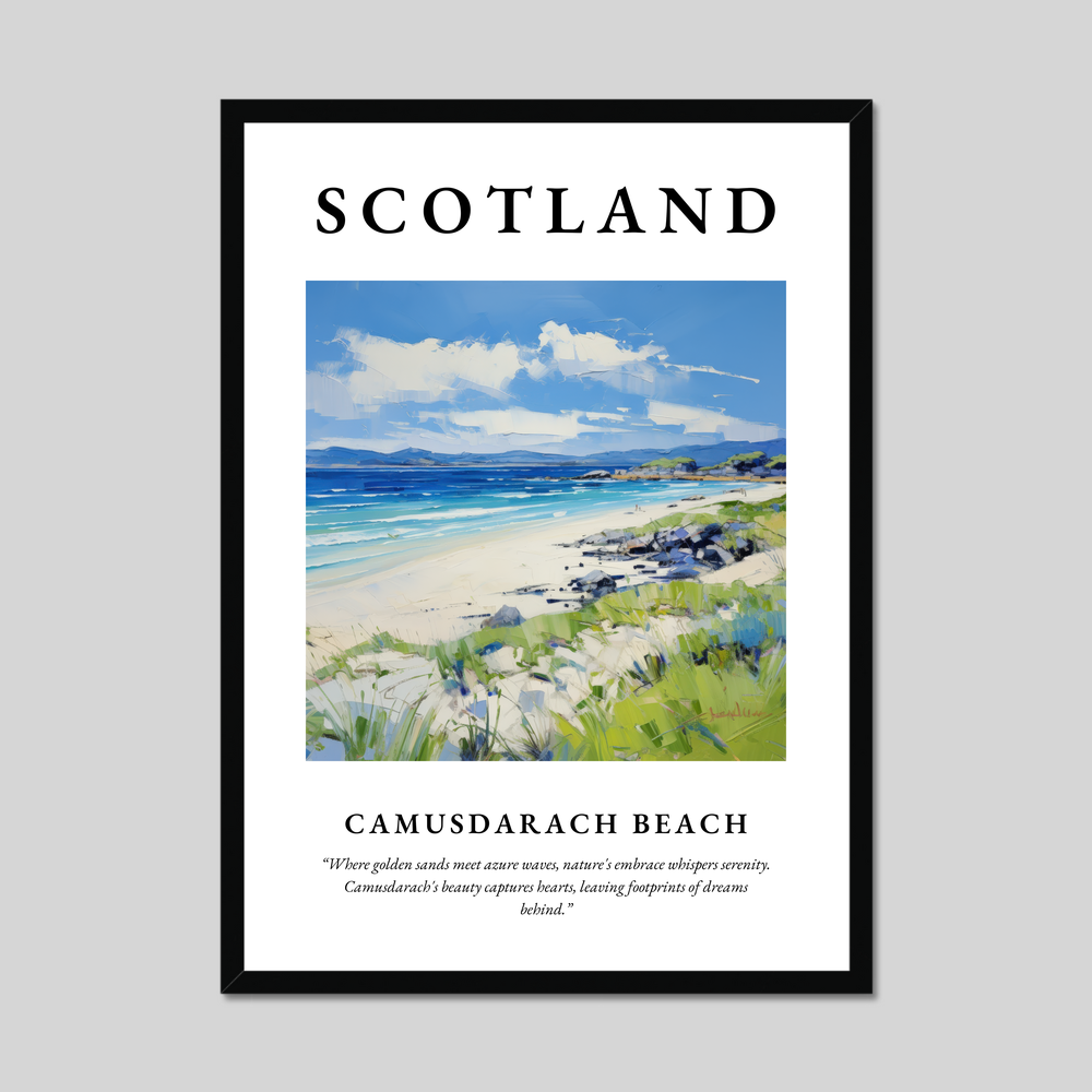 Poster of Camusdarach Beach, Scotland.