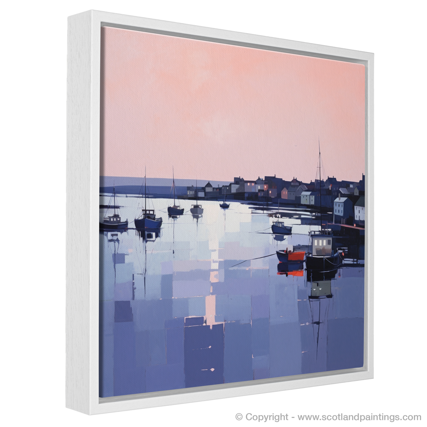 Dusk Reflections at Portmahomack Harbour