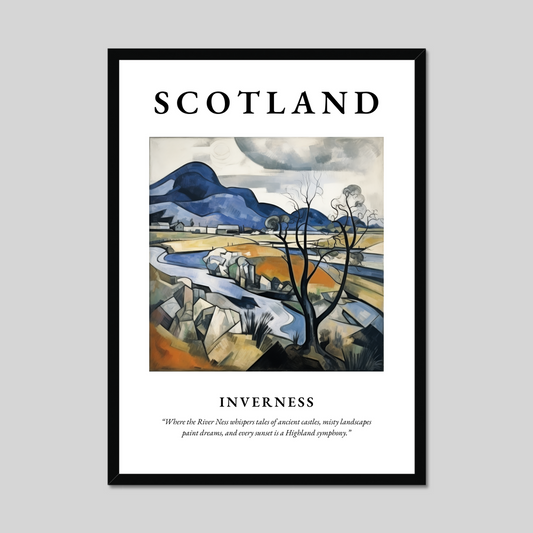 Poster of Inverness, Scotland.