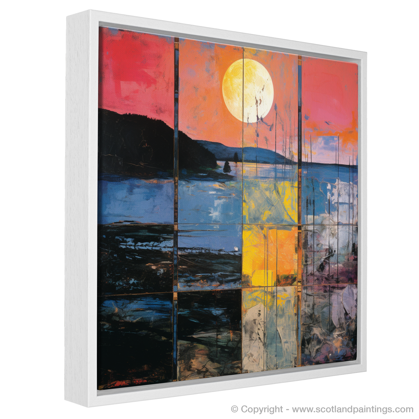 Lochinver Bay Dusk: A Pop Art Ode to Scottish Tranquility