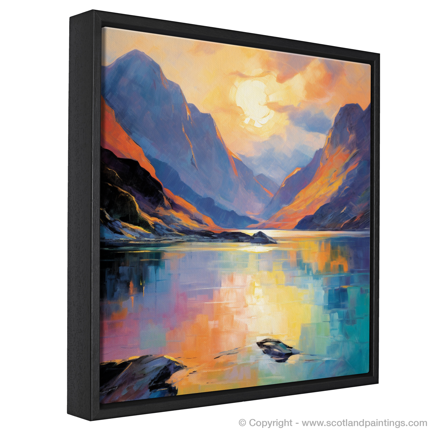 Golden Hour at Loch Coruisk: An Ode to the Highlands in Fauvist Hues