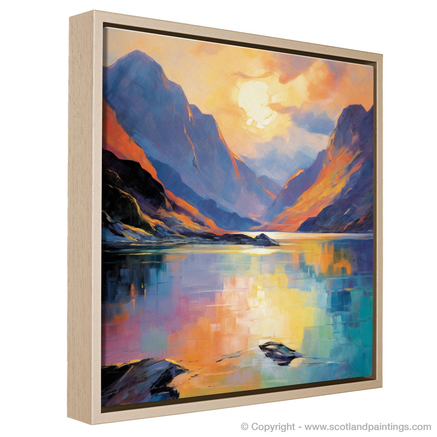 Golden Hour at Loch Coruisk: An Ode to the Highlands in Fauvist Hues