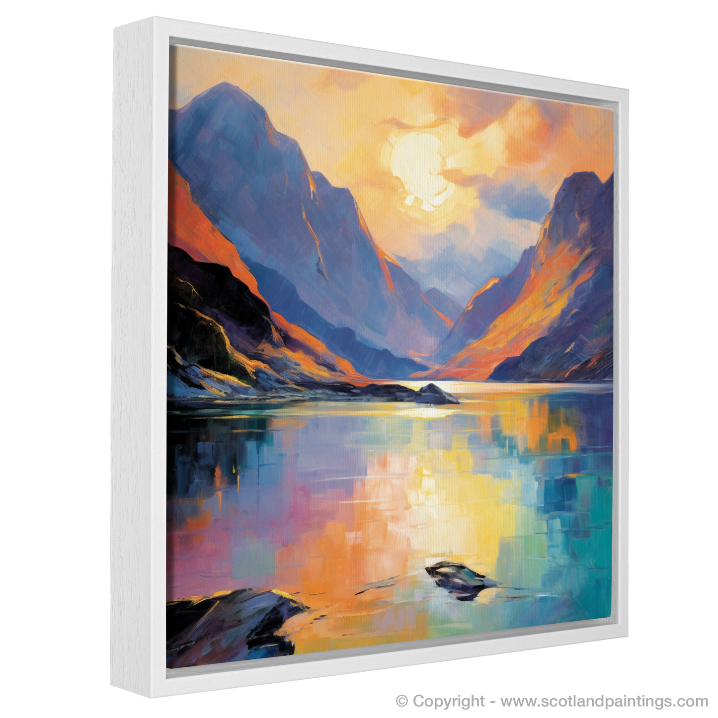 Golden Hour at Loch Coruisk: An Ode to the Highlands in Fauvist Hues