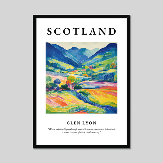 Poster of Glen Lyon, Scotland.