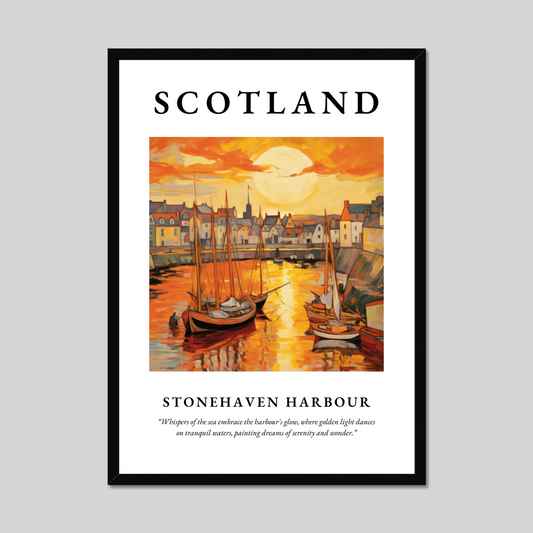 Poster of Stonehaven Harbour, Scotland.