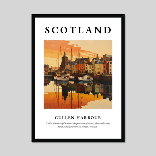 Poster of Cullen Harbour, Scotland.