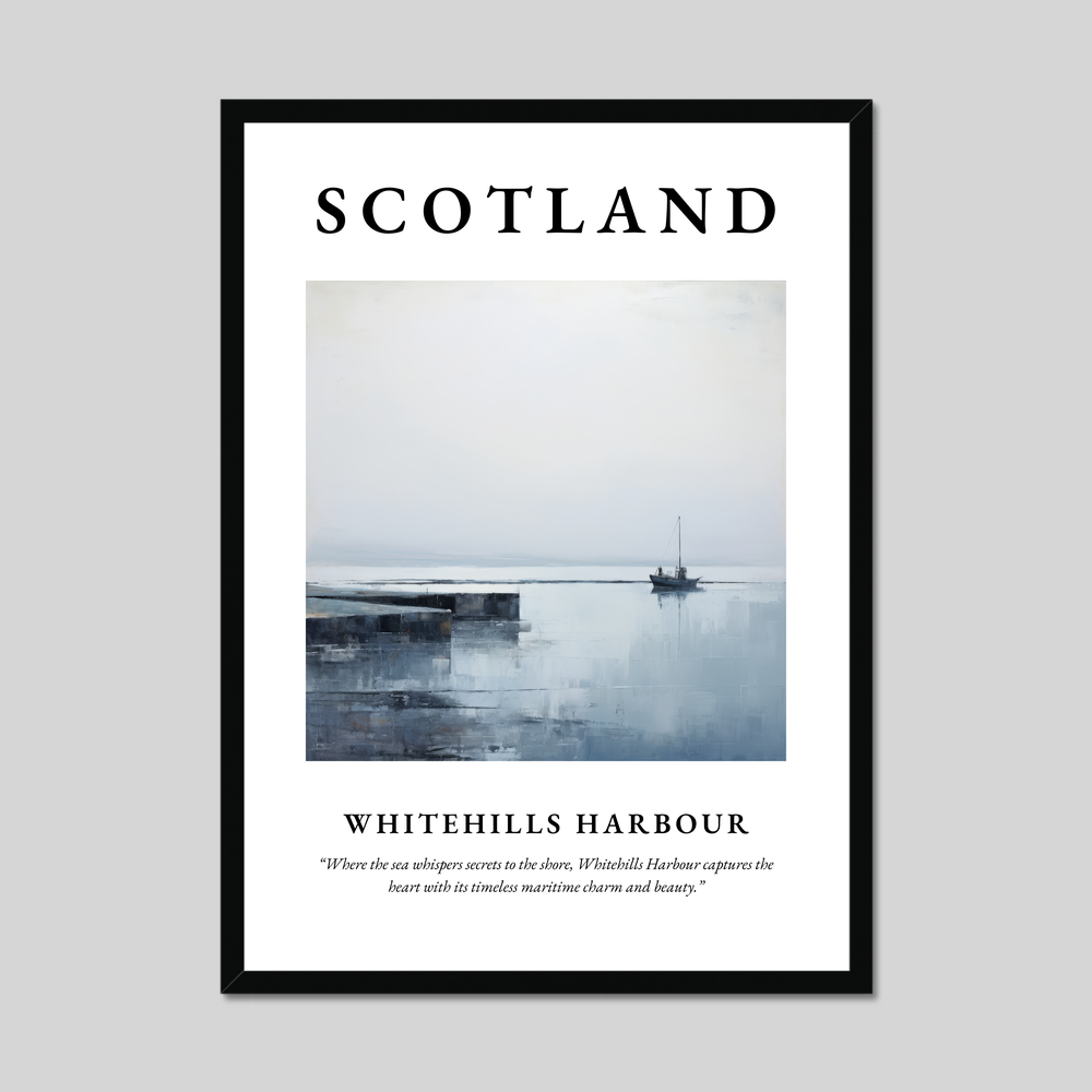 Poster of Whitehills Harbour, Scotland.