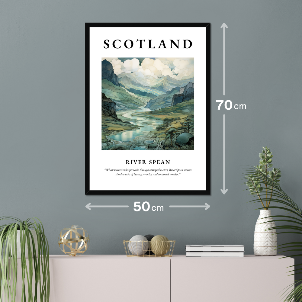 Poster of River Spean hanging on a wall