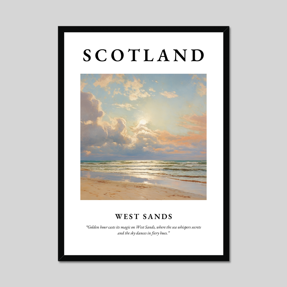 Poster of West Sands, Scotland.