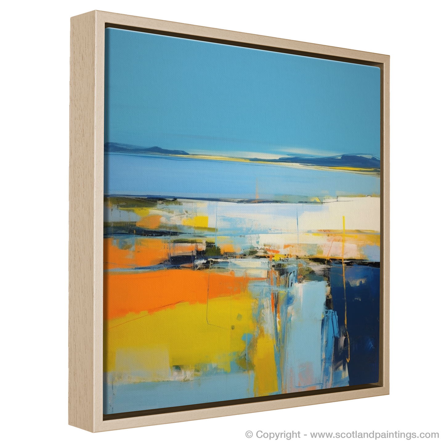 Largo Bay Serenity: A Color Field Ode to Scotland's Coastal Charm