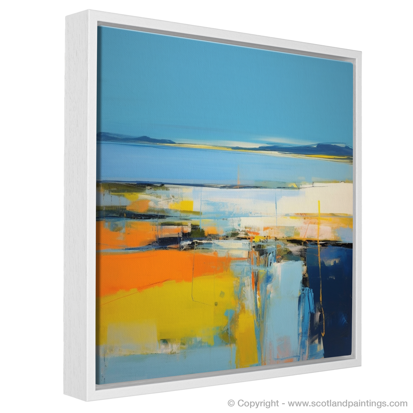 Largo Bay Serenity: A Color Field Ode to Scotland's Coastal Charm