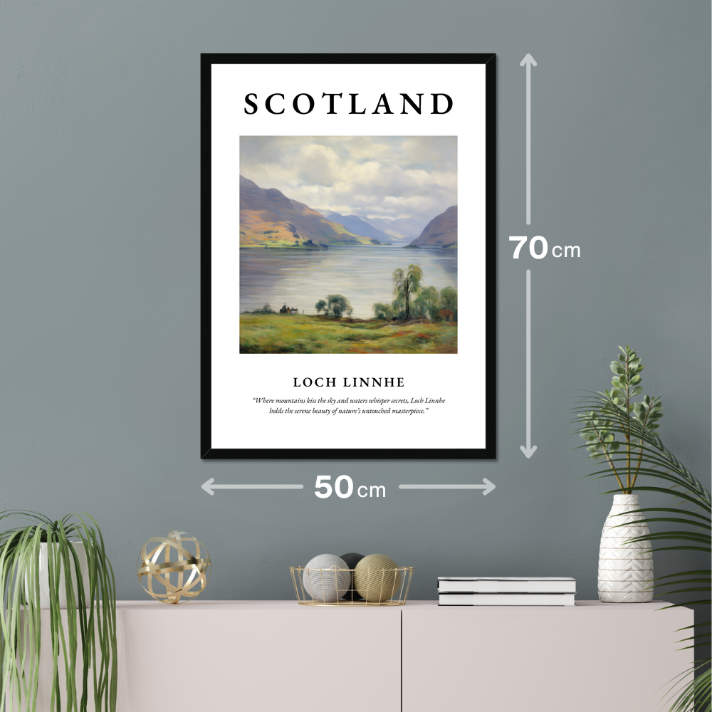 Poster of Loch Linnhe hanging on a wall