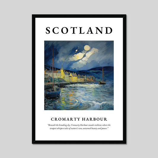 Poster of Cromarty Harbour, Scotland.