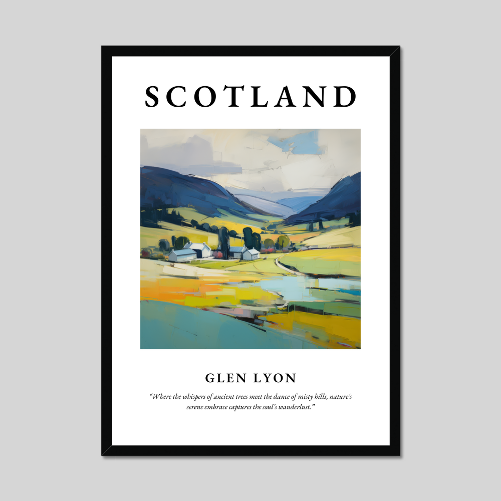 Poster of Glen Lyon, Scotland.