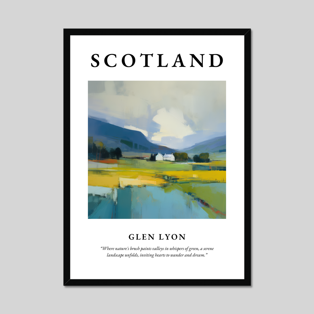 Poster of Glen Lyon, Scotland.