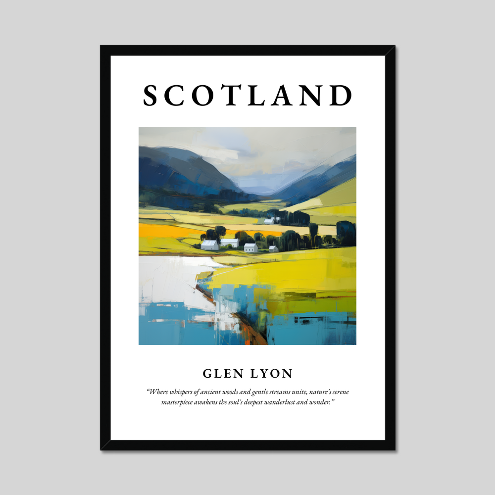 Poster of Glen Lyon, Scotland.