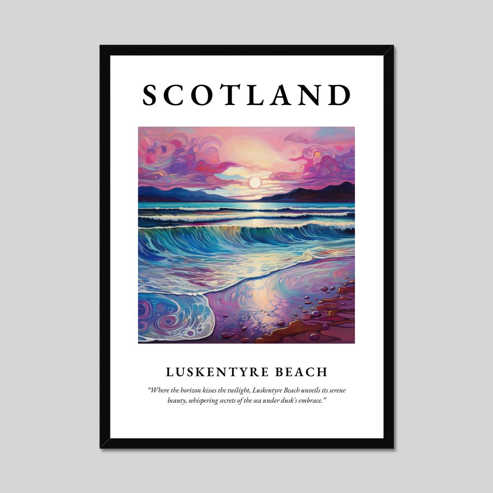 Poster of Luskentyre Beach, Scotland.