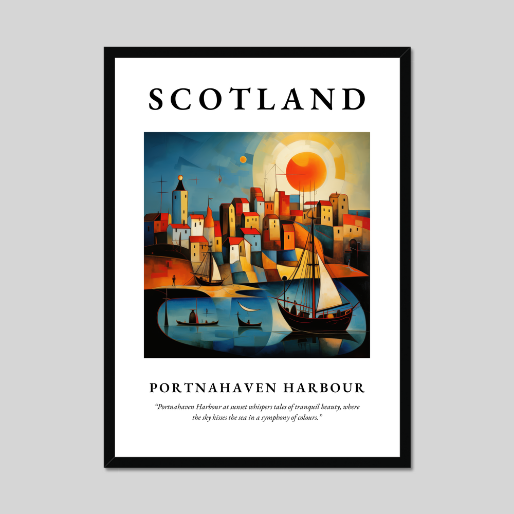 Poster of Portnahaven Harbour, Scotland.