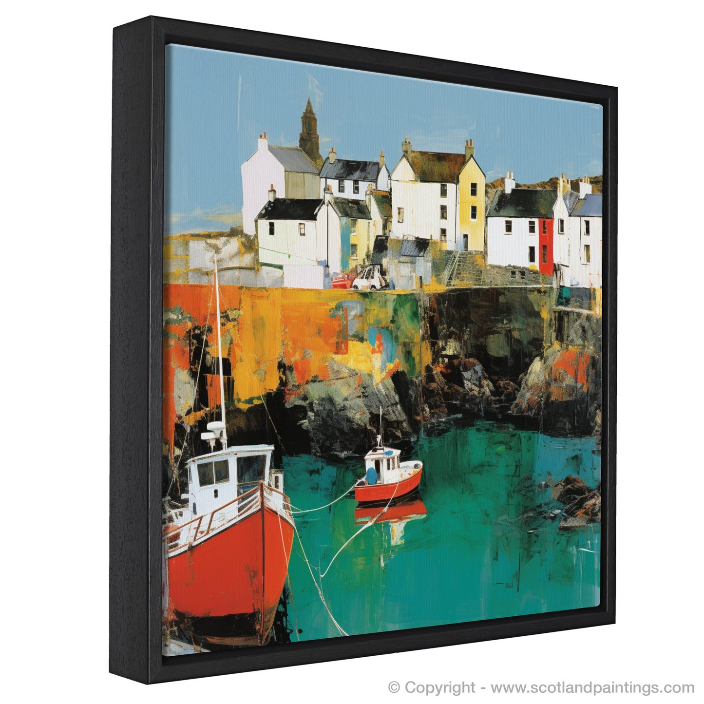 Pop Art Portpatrick: A Colourful Coastal Rendition