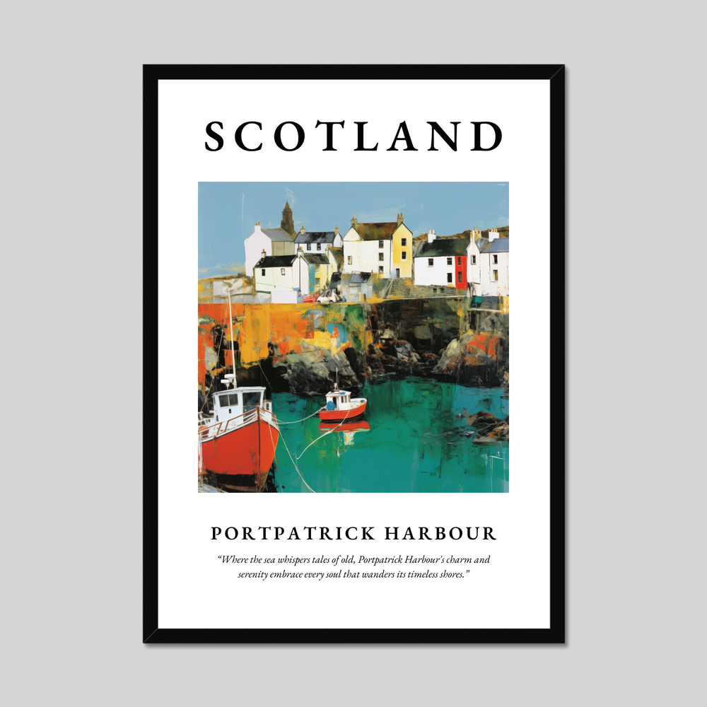 Poster of Portpatrick Harbour, Scotland.