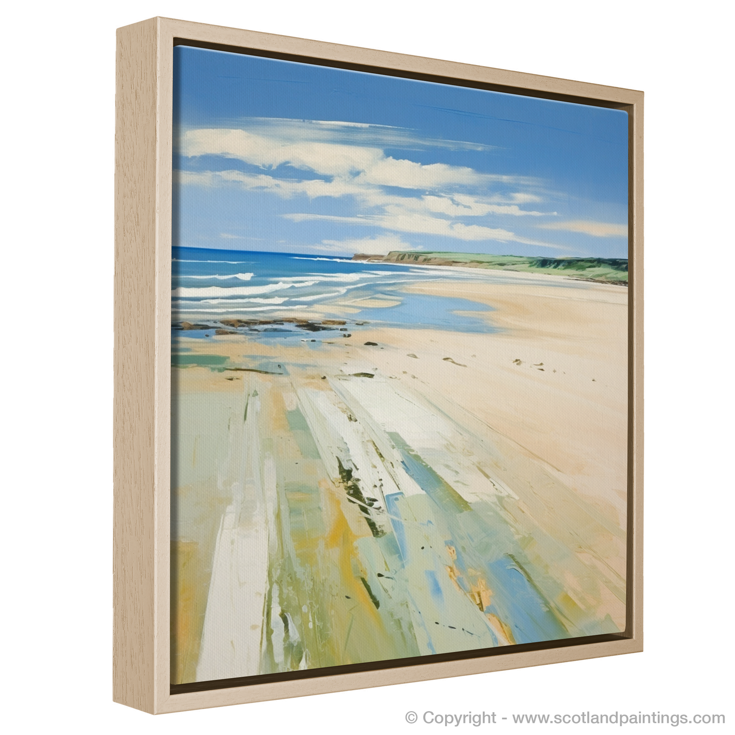 Serene Shores of Lunan Bay: A Color Field Ode