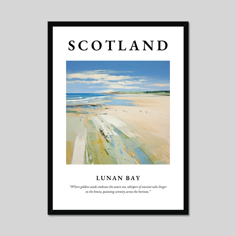 Poster of Lunan Bay, Scotland.